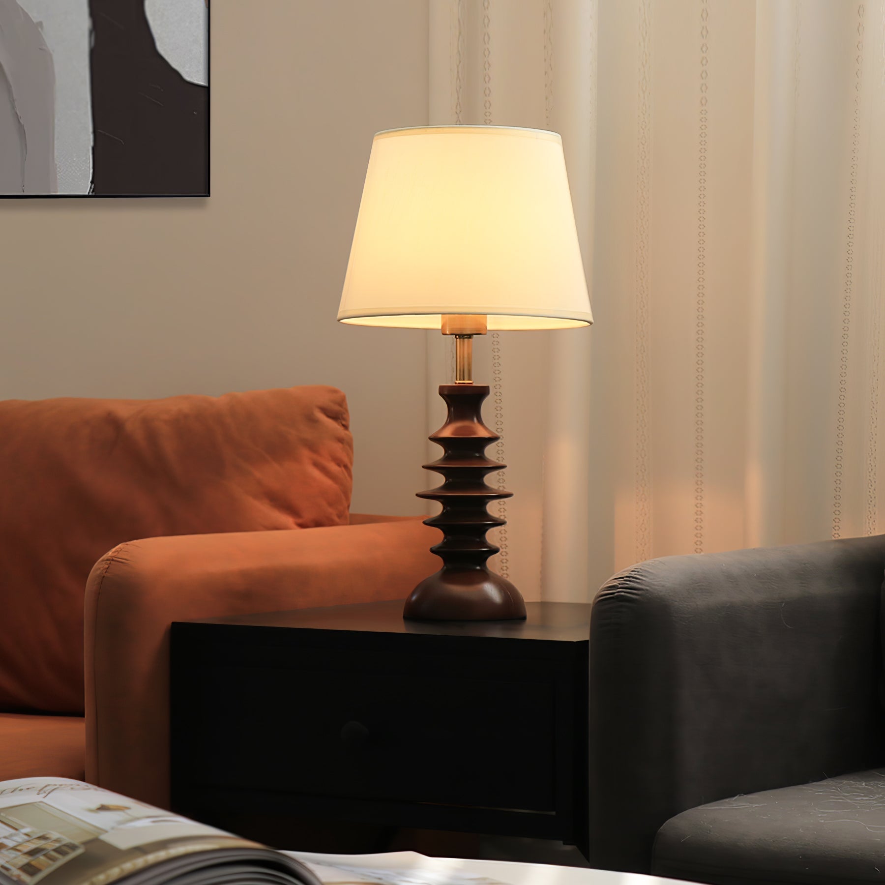Tivoce Fabric Vintage Table Lamp - Letslighting