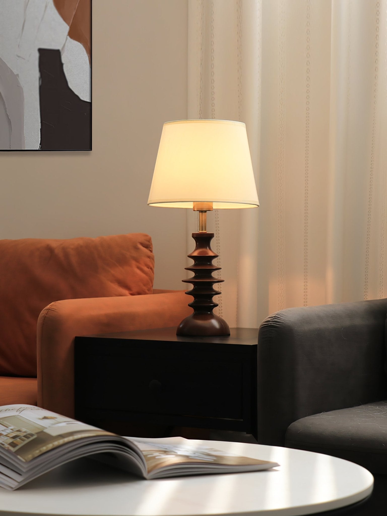 Tivoce Fabric Vintage Table Lamp - Letslighting