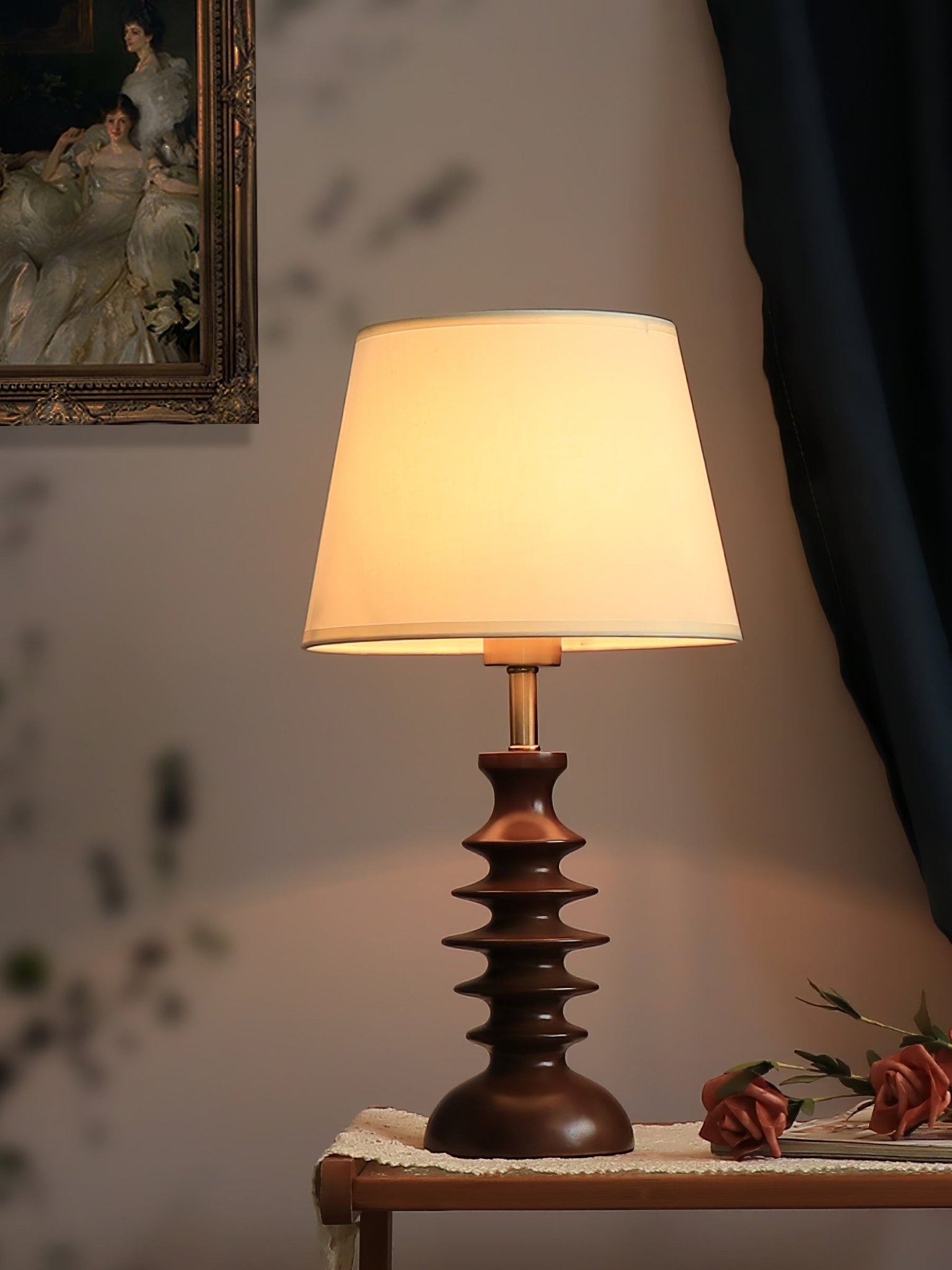 Tivoce Fabric Vintage Table Lamp - Letslighting
