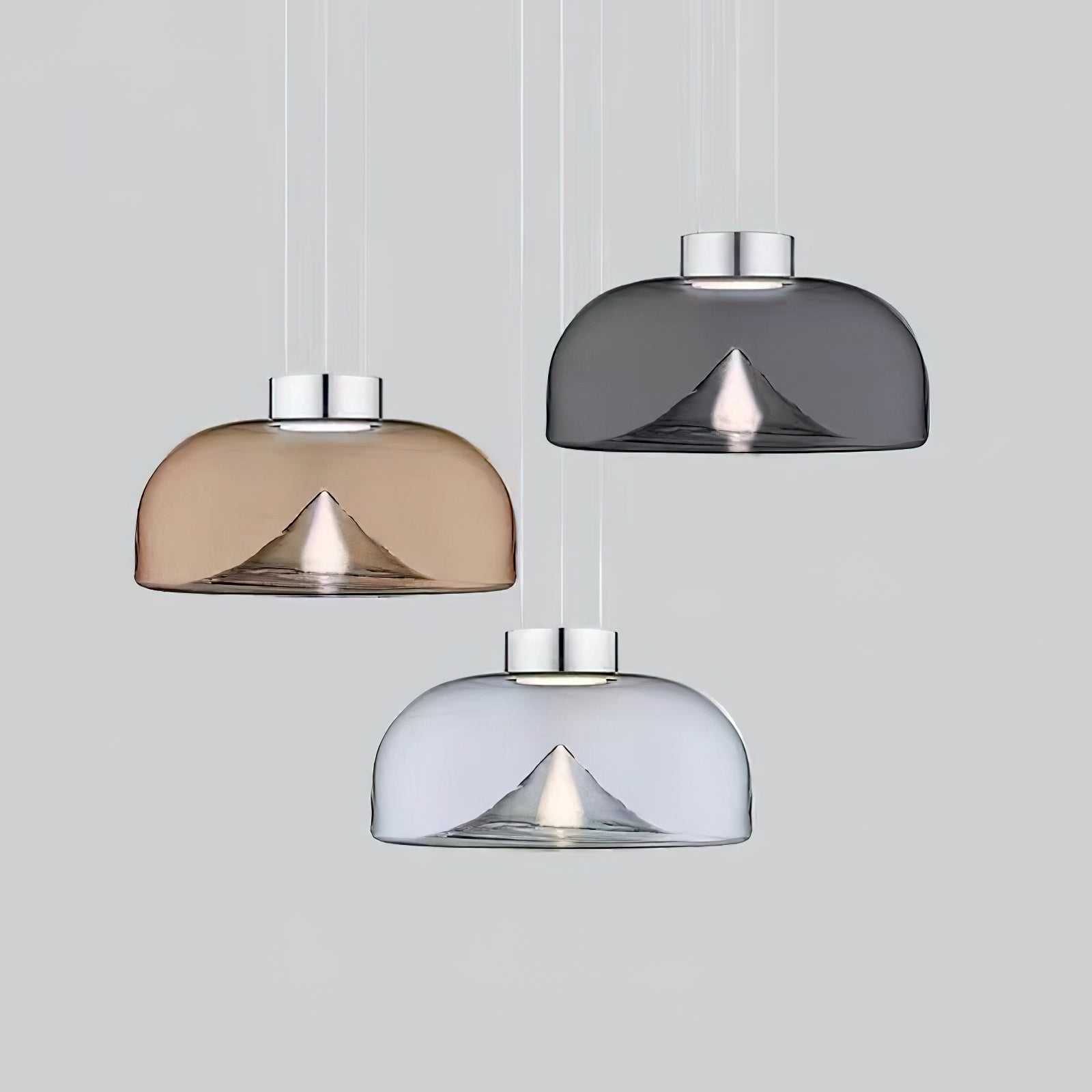 Modern Minimalist Dome-shaped Glass Pendant Light - Letslighting