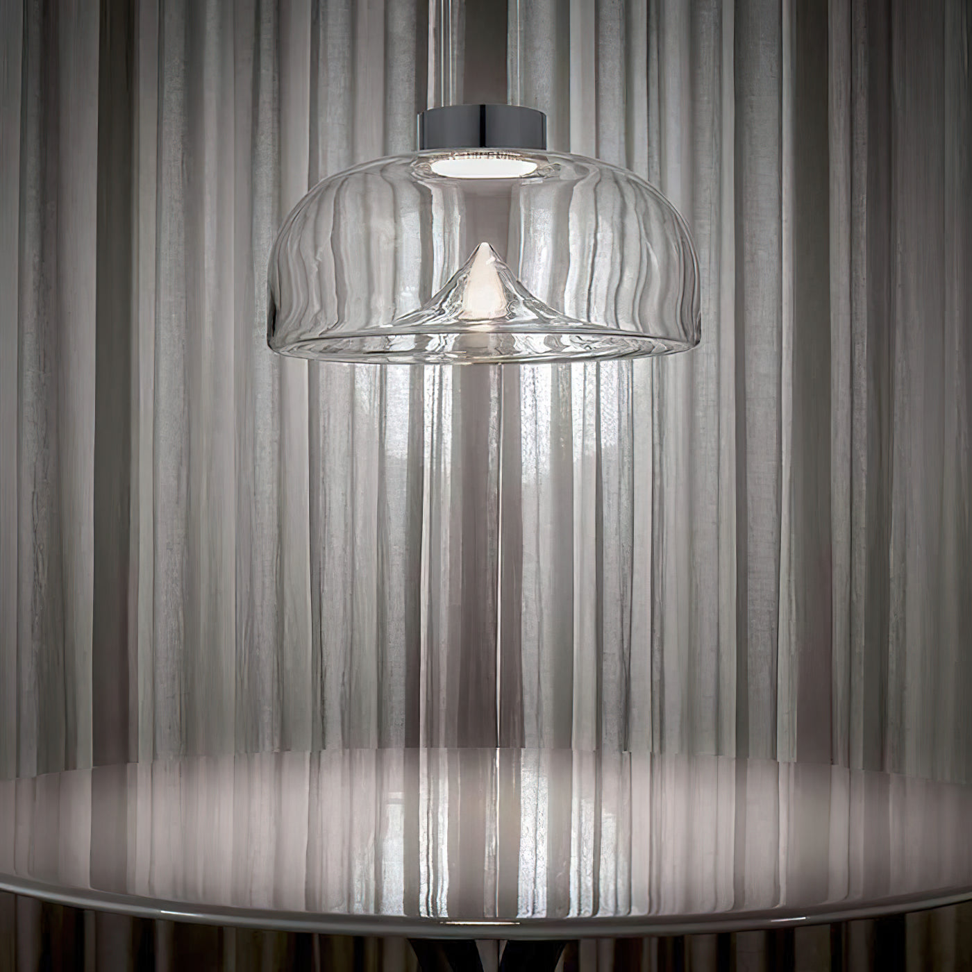Modern Minimalist Dome-shaped Glass Pendant Light - Letslighting