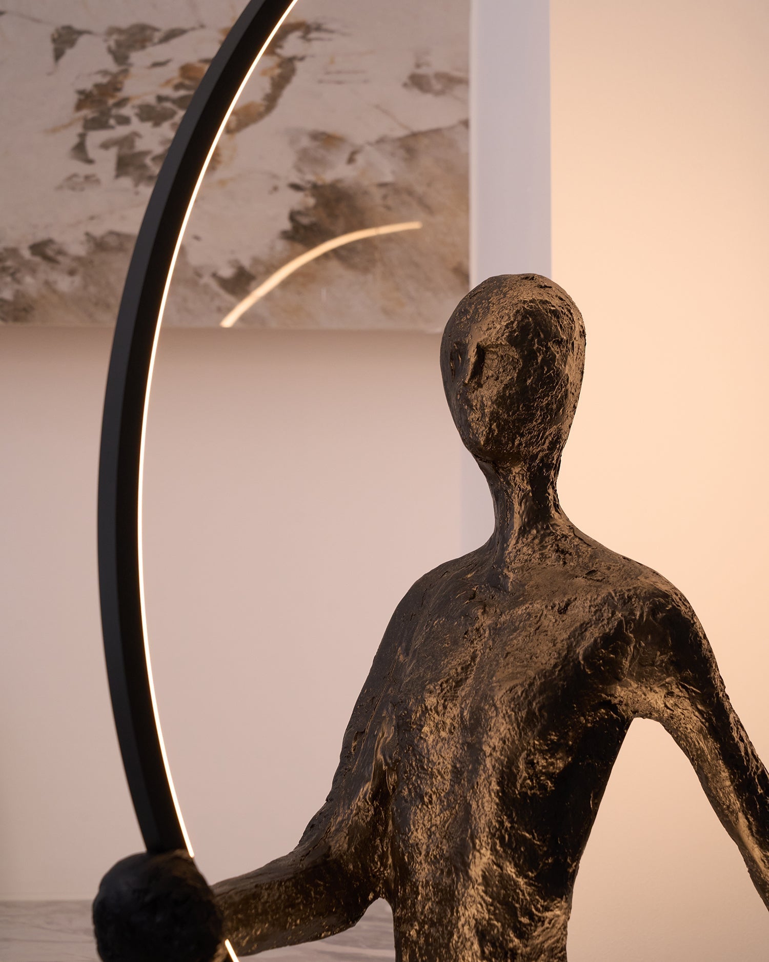 Aeon Floor Lamp Sculpture LED Figure - Letslighting