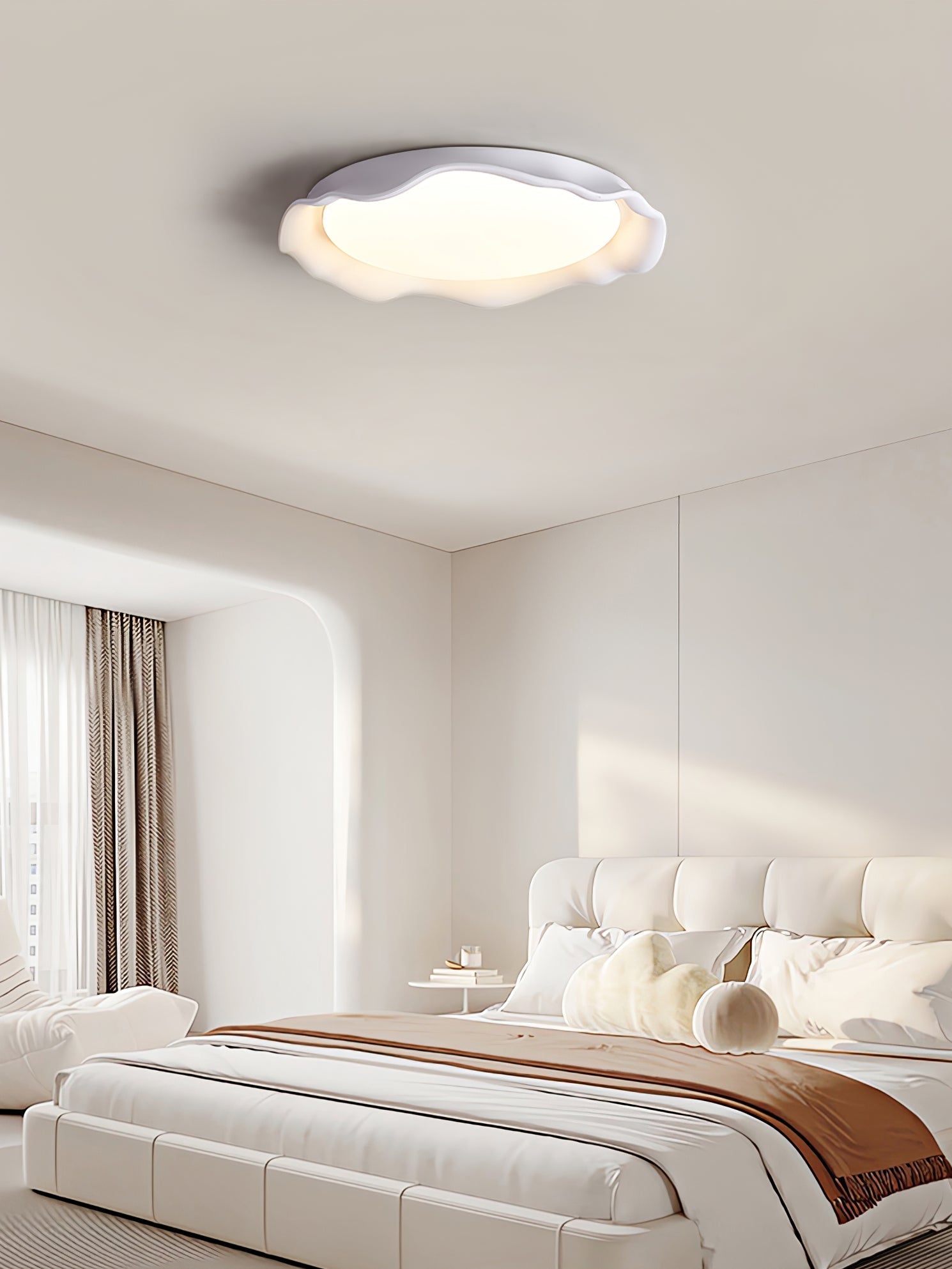 Idoraris Modern Minimalist Art Microcement Ceiling Light - Letslighting