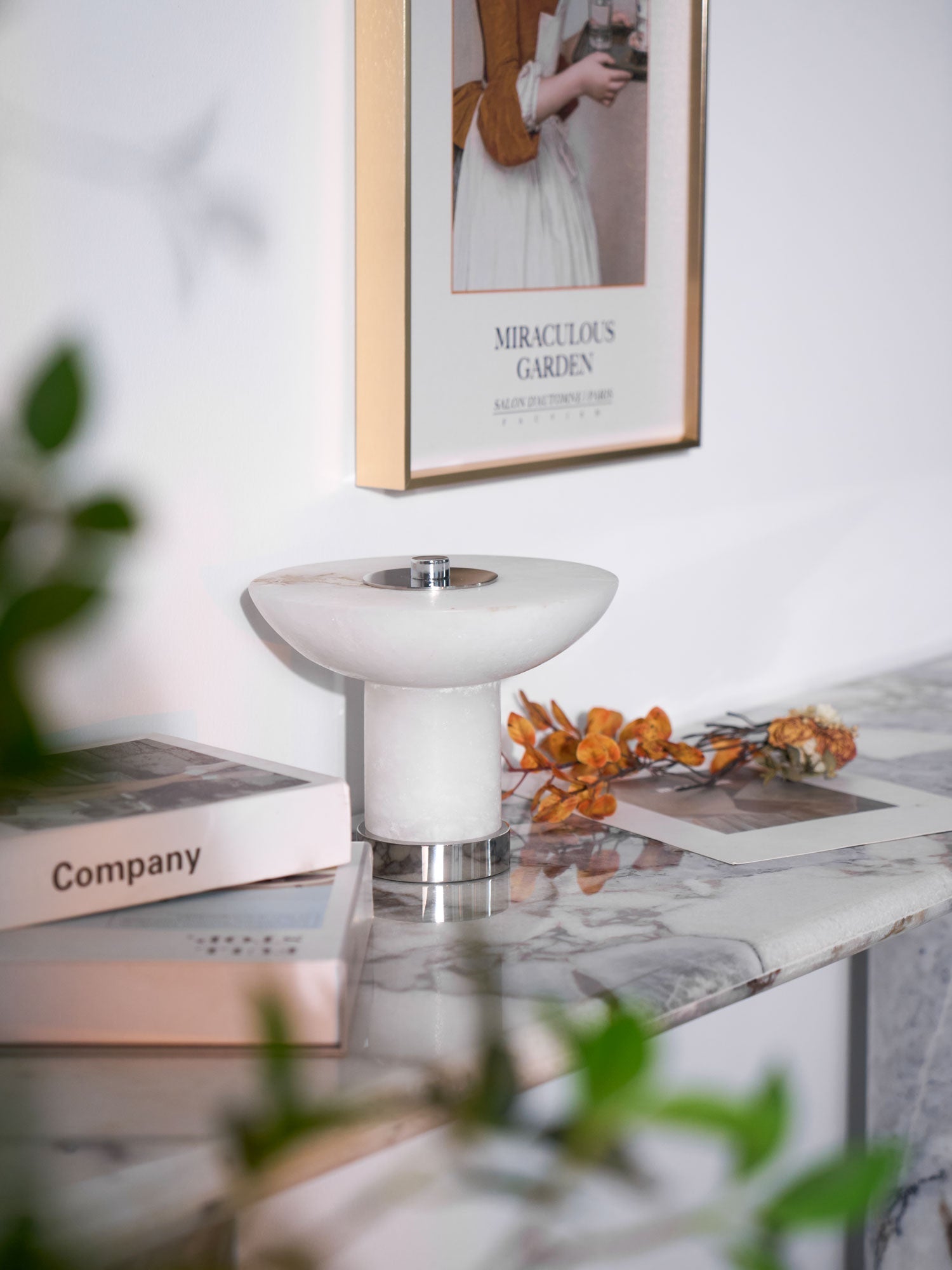 Eurnoran Mushroom Shaped Alabaster Table Lamp - Letslighting