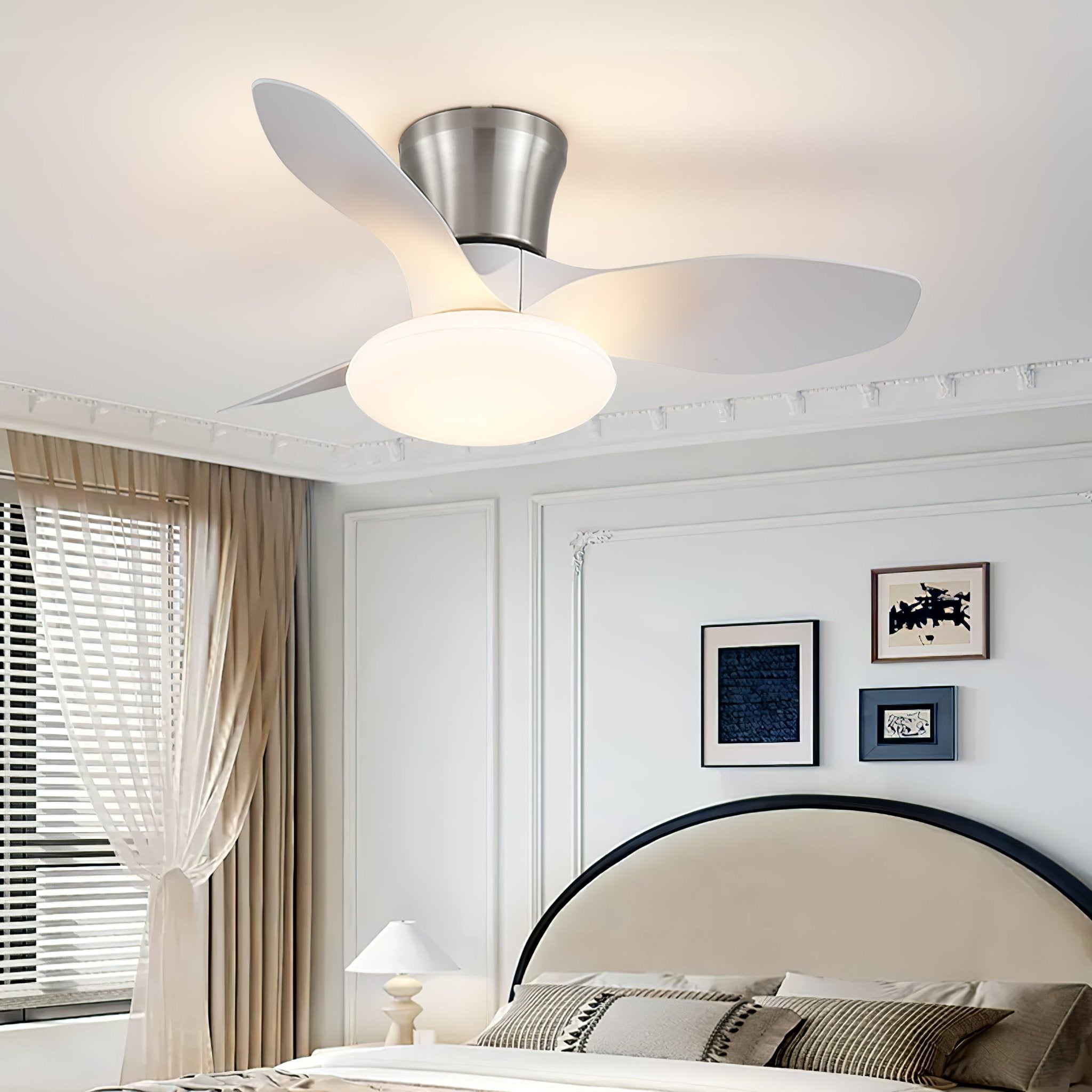 Velora Modern Wood Ceiling Fan Light - Letslighting