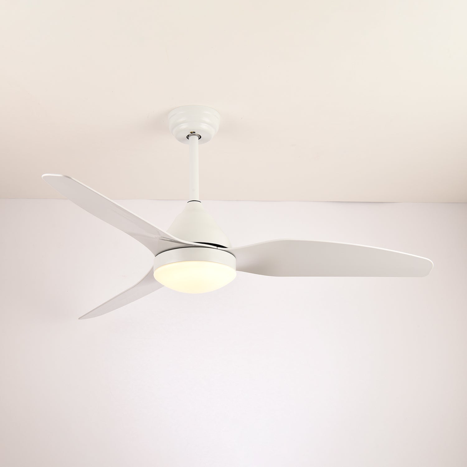 Zefiro Modern Wood Ceiling Fan with Light - Letslighting