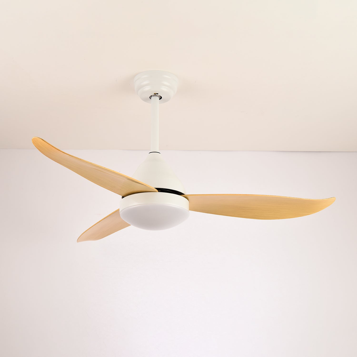 Zefiro Modern Wood Ceiling Fan with Light - Letslighting