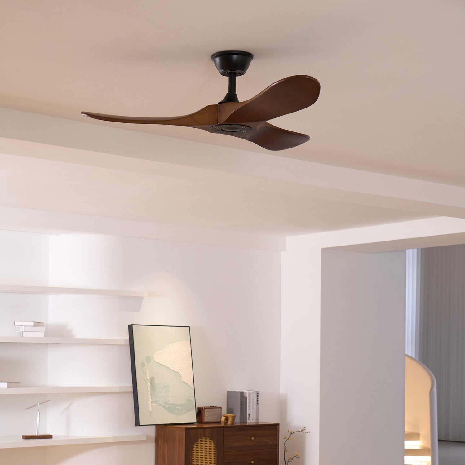 Orano Wood Ceiling Fan - Letslighting