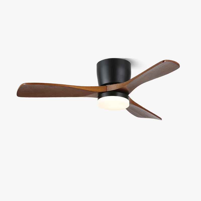 Nerio Minimalist Wood Ceiling Fan Light - Letslighting