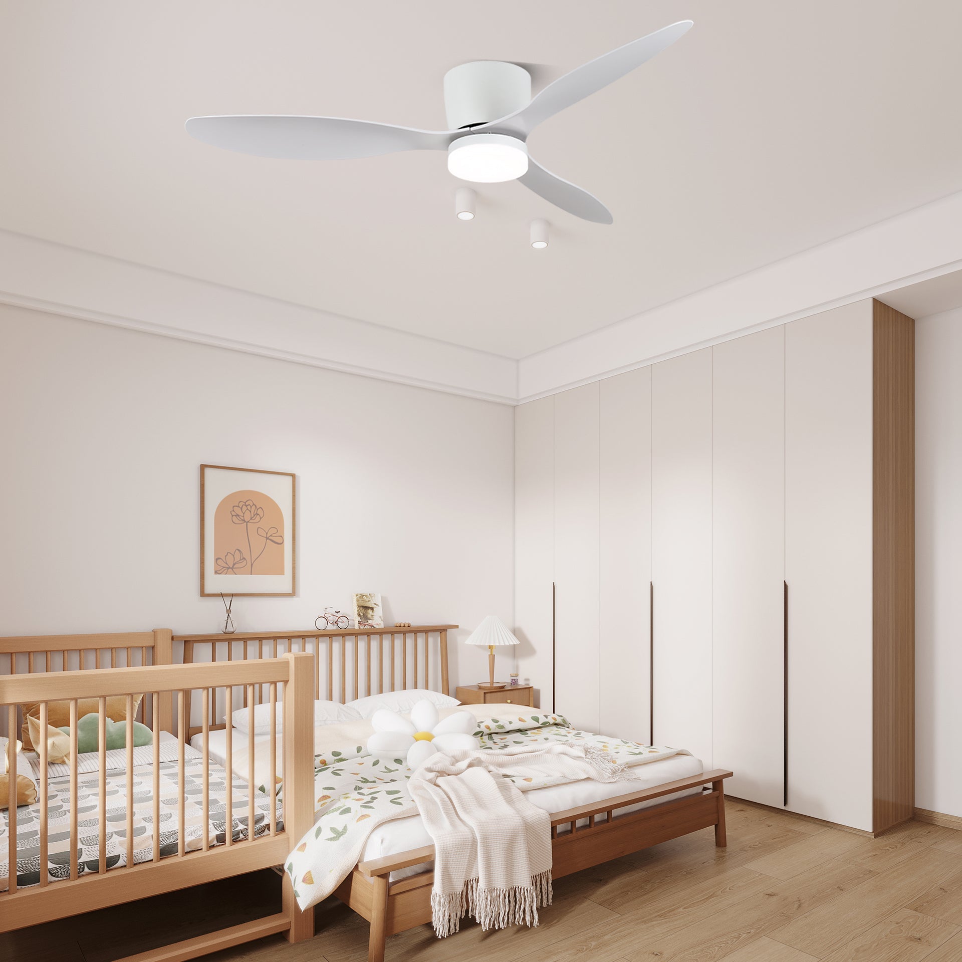 Nielsen Wooden  42"/52" Ceiling Fan  With Light