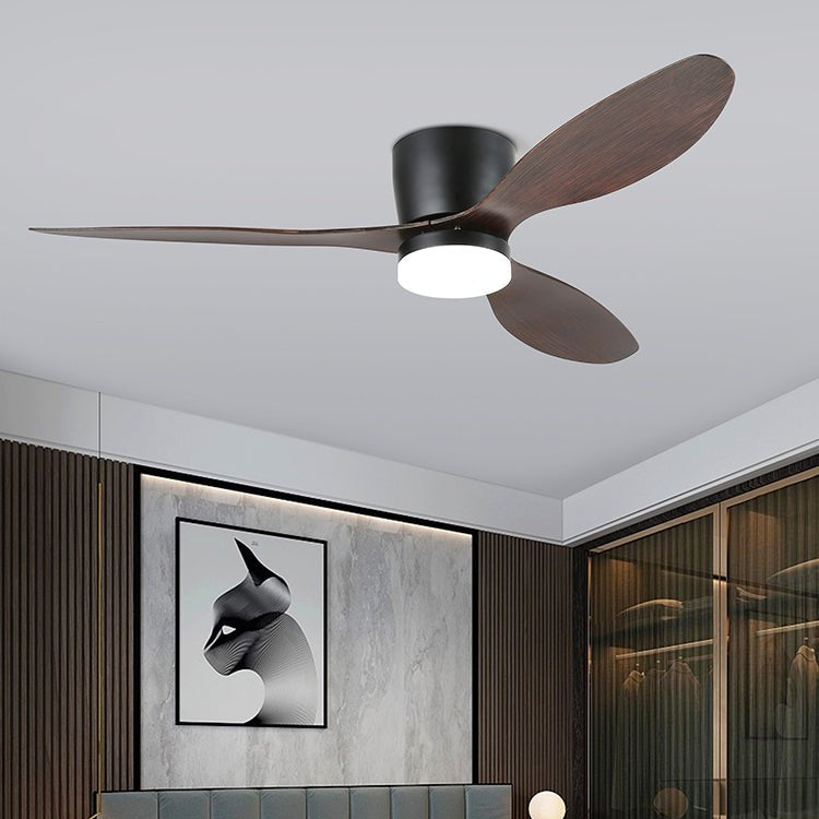 Nerio Minimalist Wood Ceiling Fan Light - Letslighting
