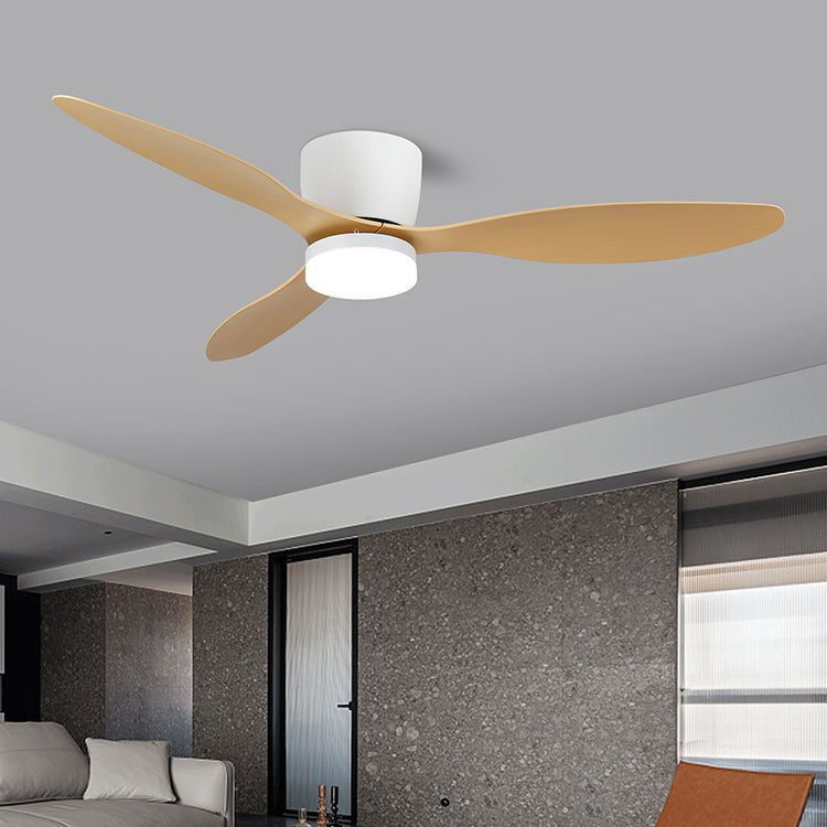 Nerio Minimalist Wood Ceiling Fan Light - Letslighting