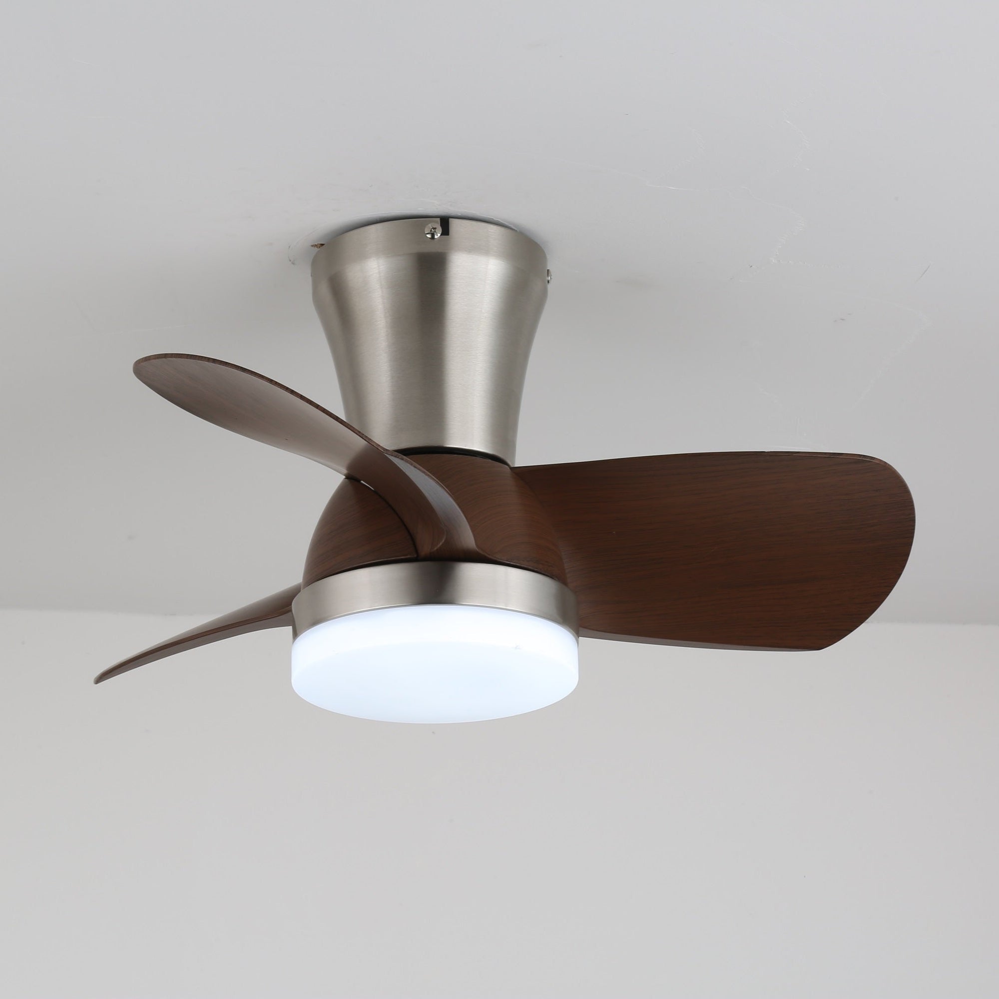Deynor Modern Wood Ceiling Fan Light - Letslighting