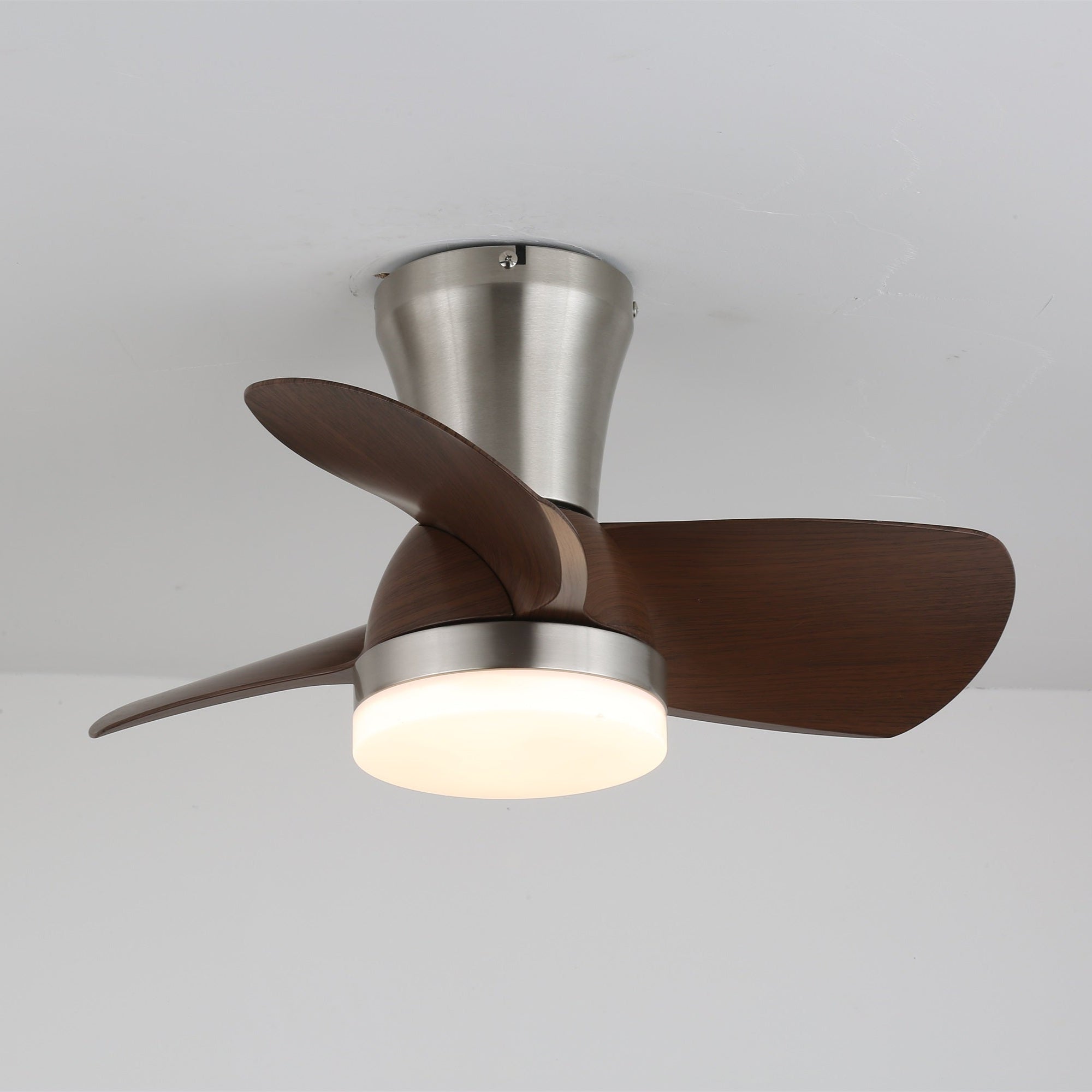 Deynor Modern Wood Ceiling Fan Light - Letslighting