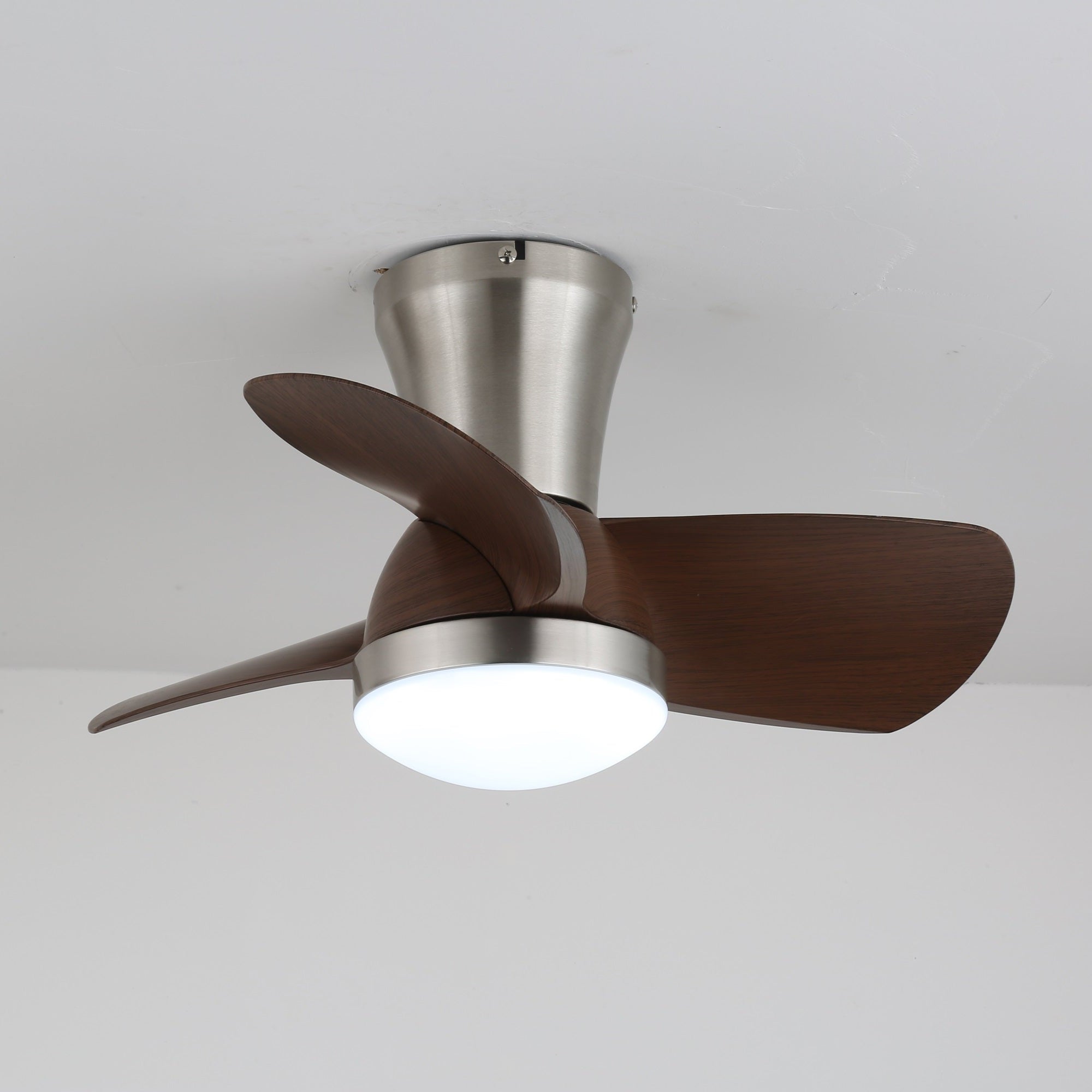 Deynor Modern Wood Ceiling Fan Light - Letslighting