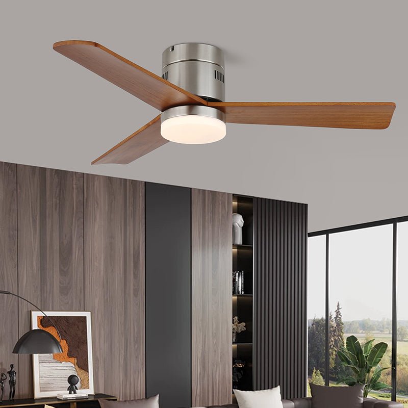 Eris Minimalist Wood Ceiling Fan Light - Letslighting