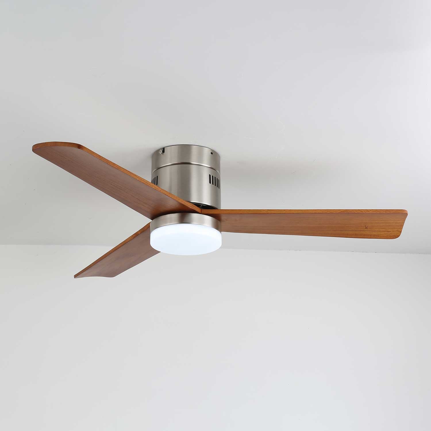 Eris Minimalist Wood Ceiling Fan Light - Letslighting