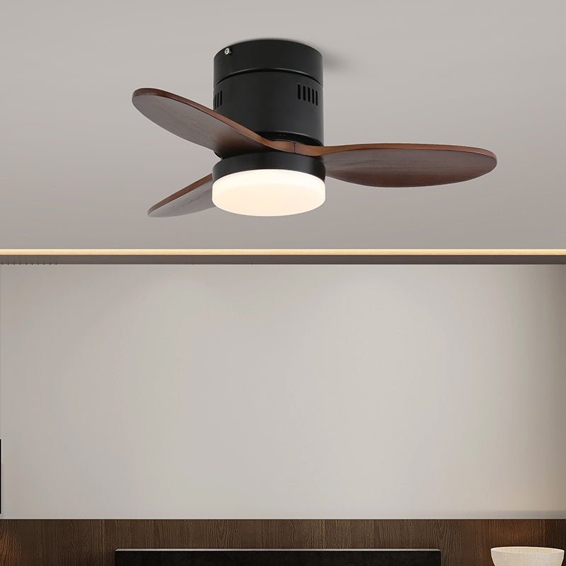Eris Minimalist Wood Ceiling Fan Light - Letslighting