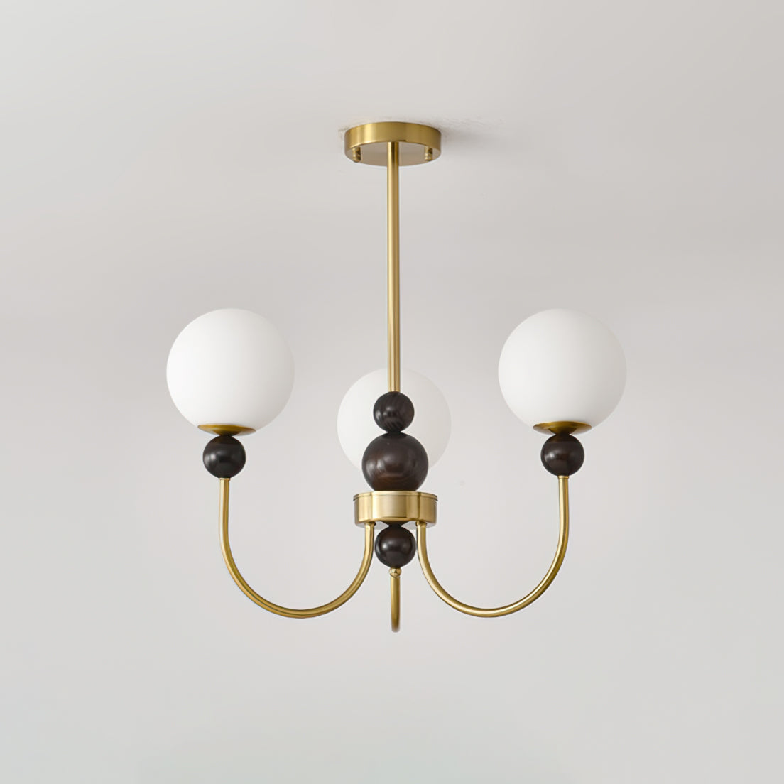 Chandelier Glass Globe Arms Dining Living - Letslighting
