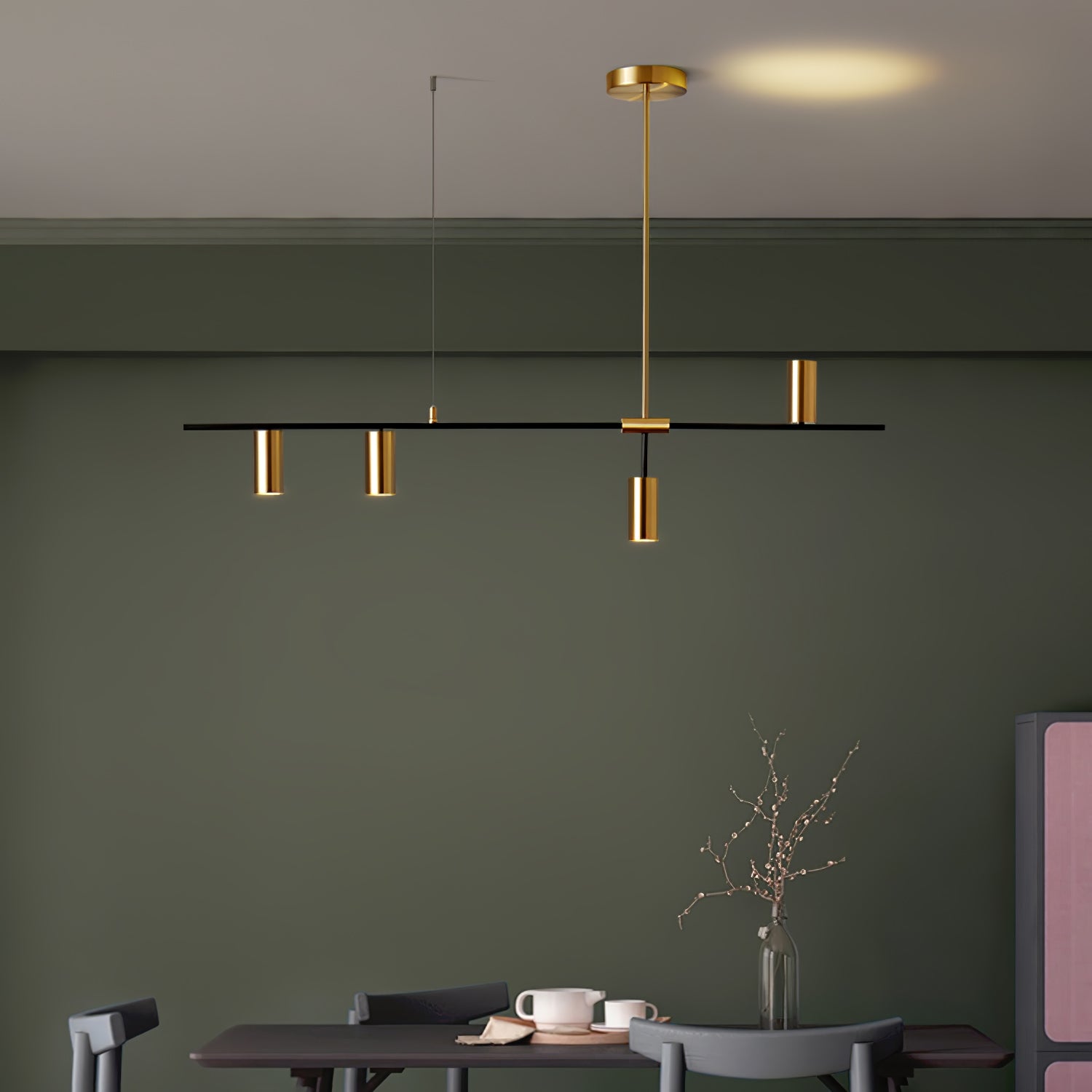 Chandelier Linear Structure Modern - Letslighting