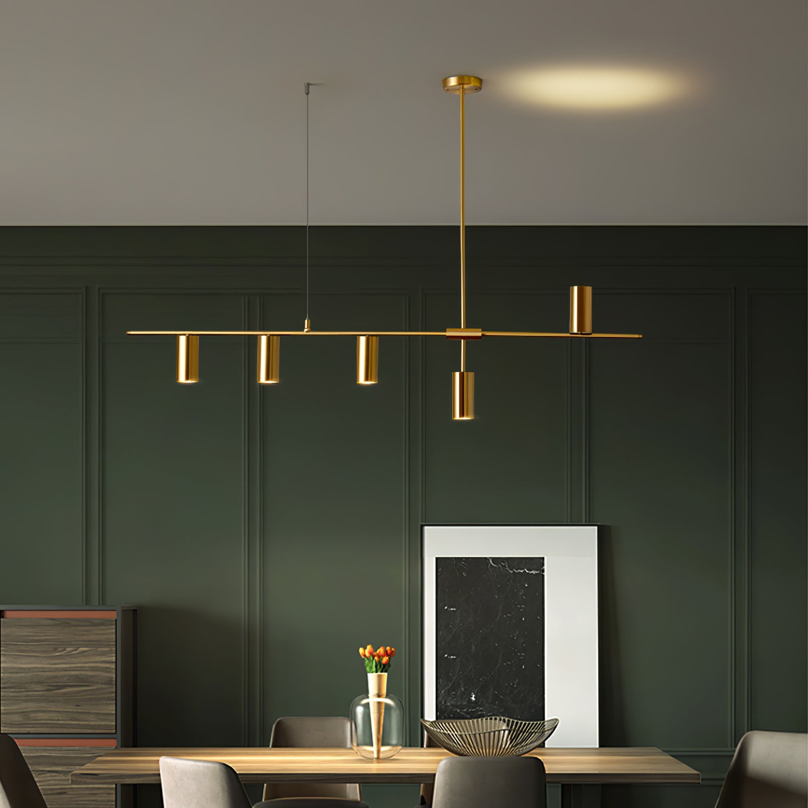 Chandelier Linear Structure Modern - Letslighting