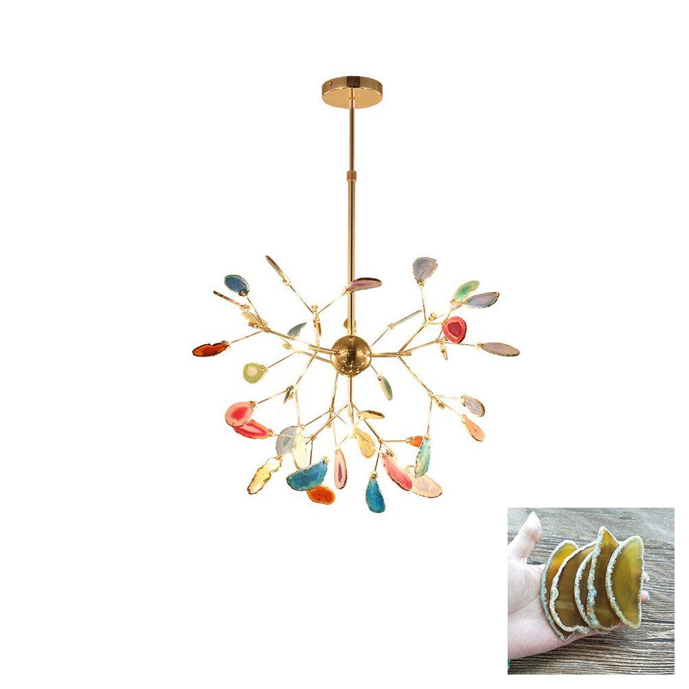 Olivia Agate Colorful Branching Chandelier