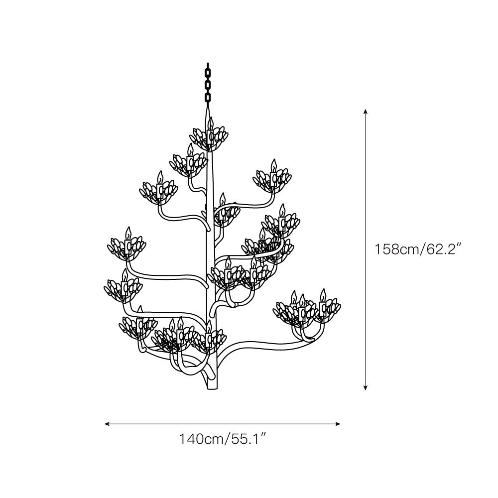 Adrion Luxury Blossoming Tree Crystal Chandelier - Letslighting