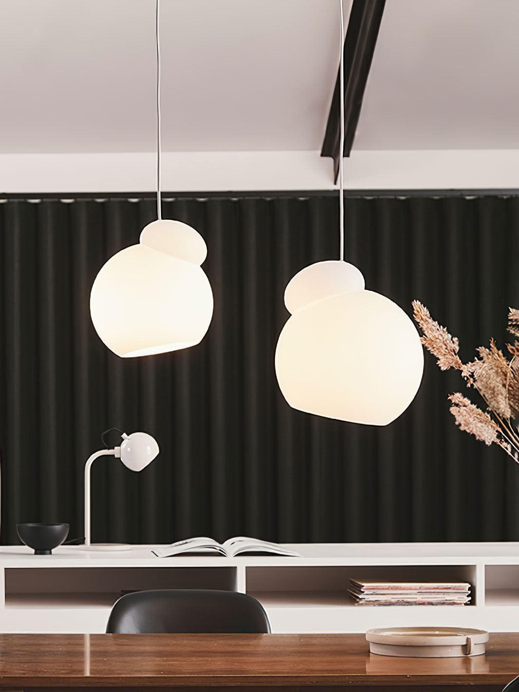 Air Pendant Lamp Asymmetric Opal Glass Artistic - Letslighting