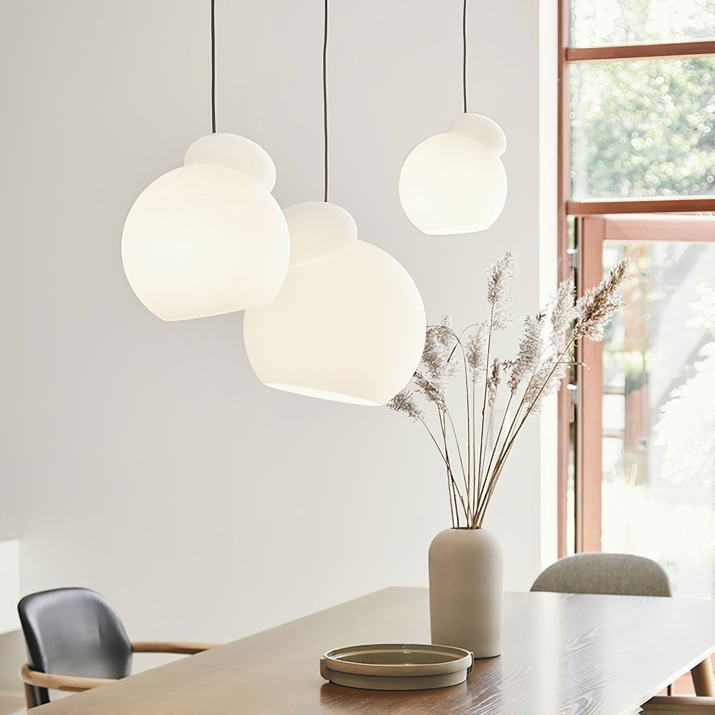 Air Pendant Lamp Asymmetric Opal Glass Artistic - Letslighting