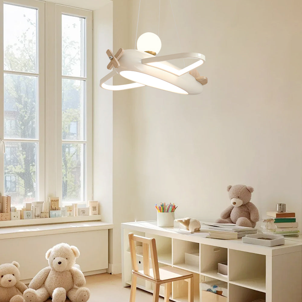 Ribo Pendant Lamp Aircraft Playful Shape For Kids Bedrooms - Letslighting