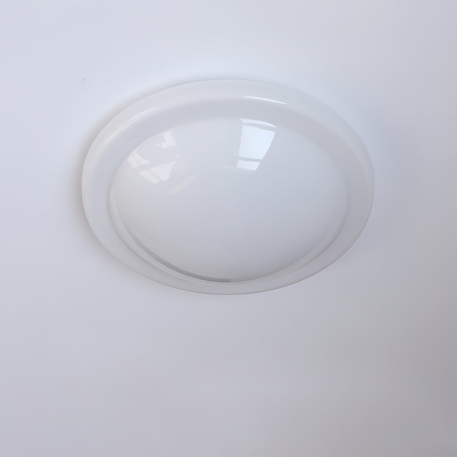 Aire Ceiling Light Cream Glass Dome Soft Glow - Letslighting