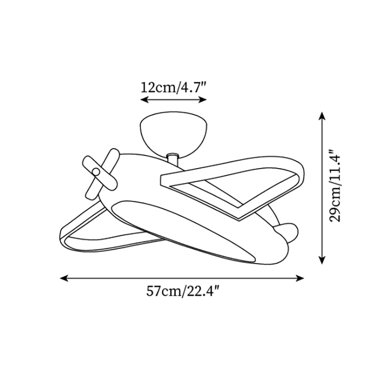 Ceiling Lamp Airplane for Kids’ Room with Playful Charm - Letslighting