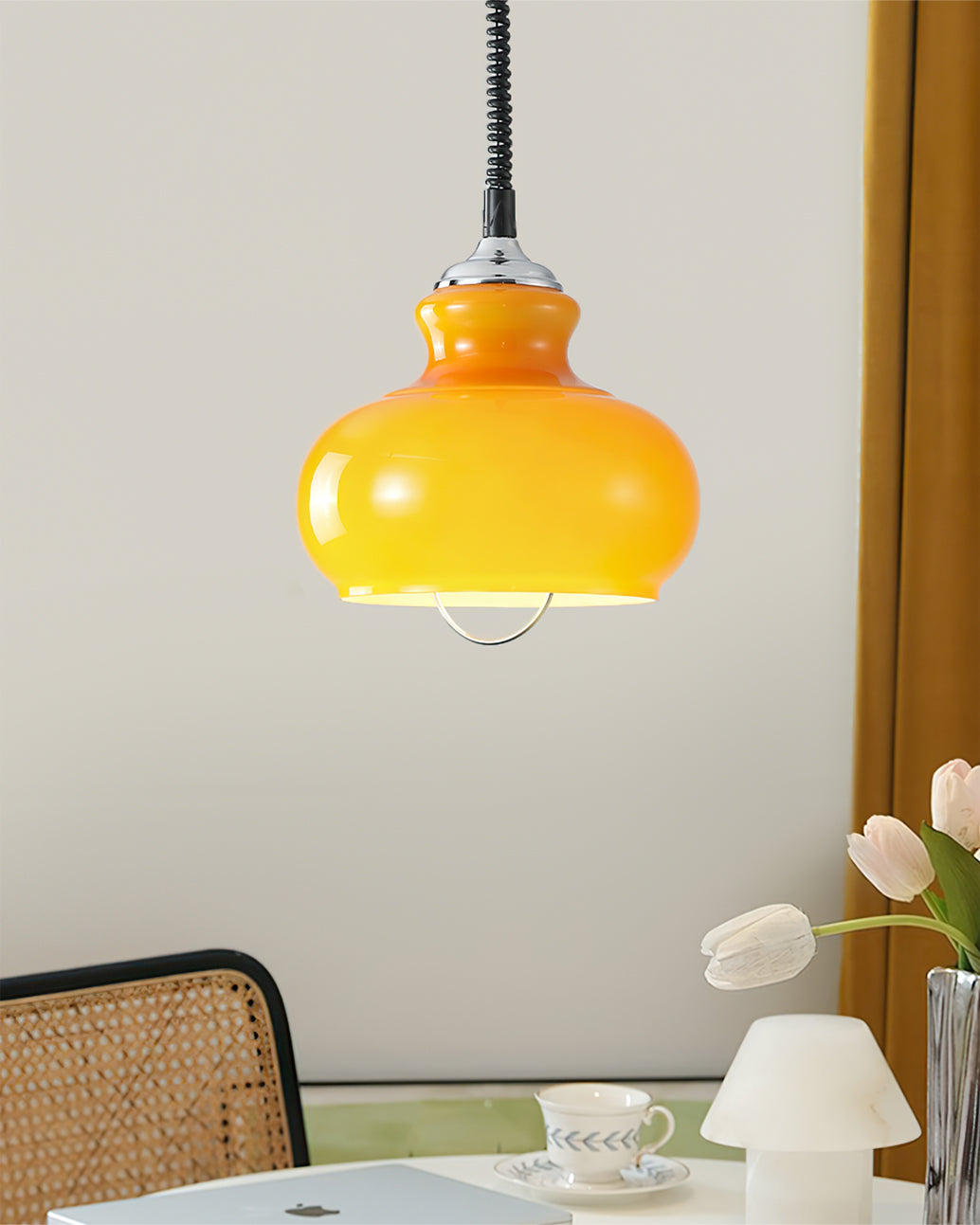 Aitan Pendant Lamp Iron And Glass Fixture Bright Lighting - Letslighting