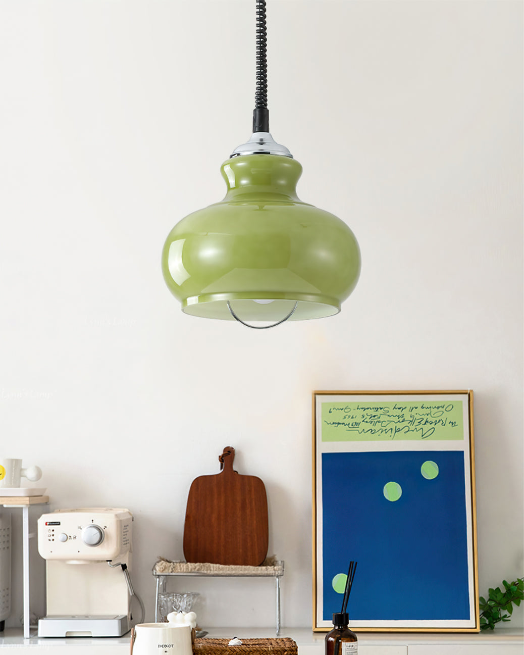 Aitan Pendant Lamp Iron And Glass Fixture Bright Lighting - Letslighting