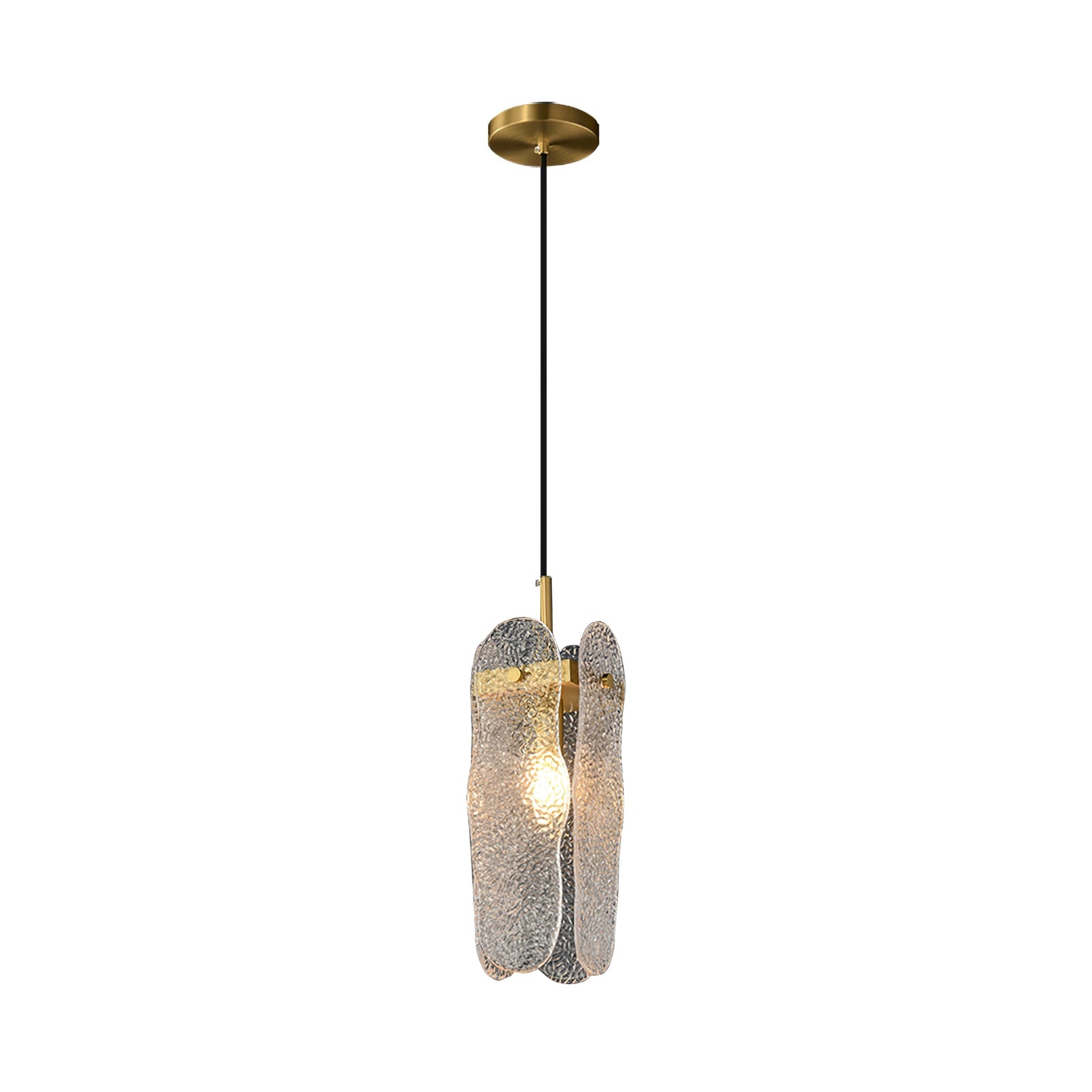 Aitian Pendant Lamp Glass Shade With Brass Dining - Letslighting