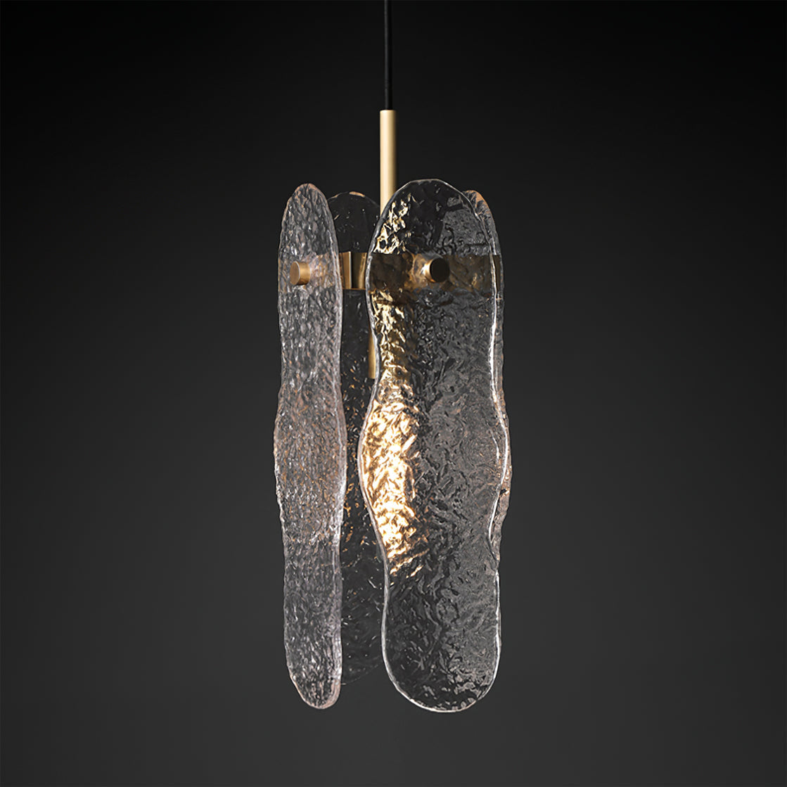 Aitian Pendant Lamp Glass Shade With Brass Dining - Letslighting
