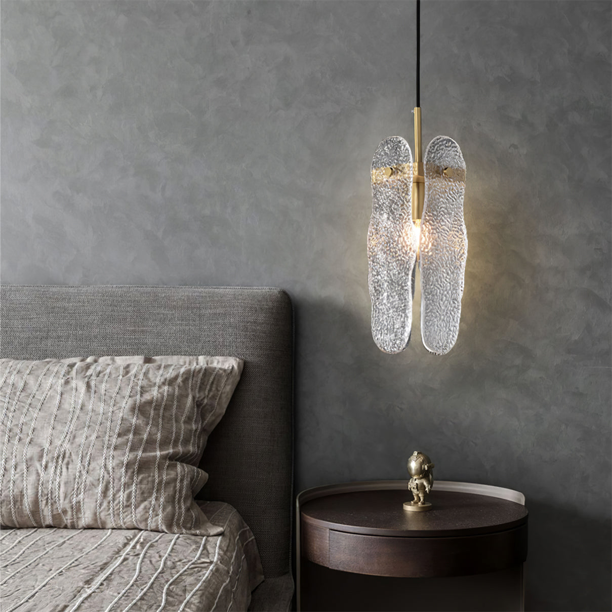 Aitian Pendant Lamp Glass Shade With Brass Dining - Letslighting