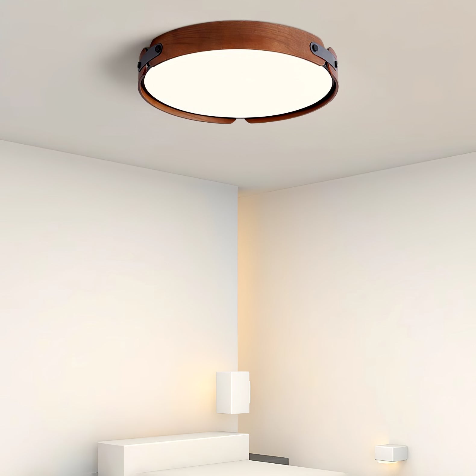 Echo Modern Minimalist Wood Ceiling Light - Letslighting