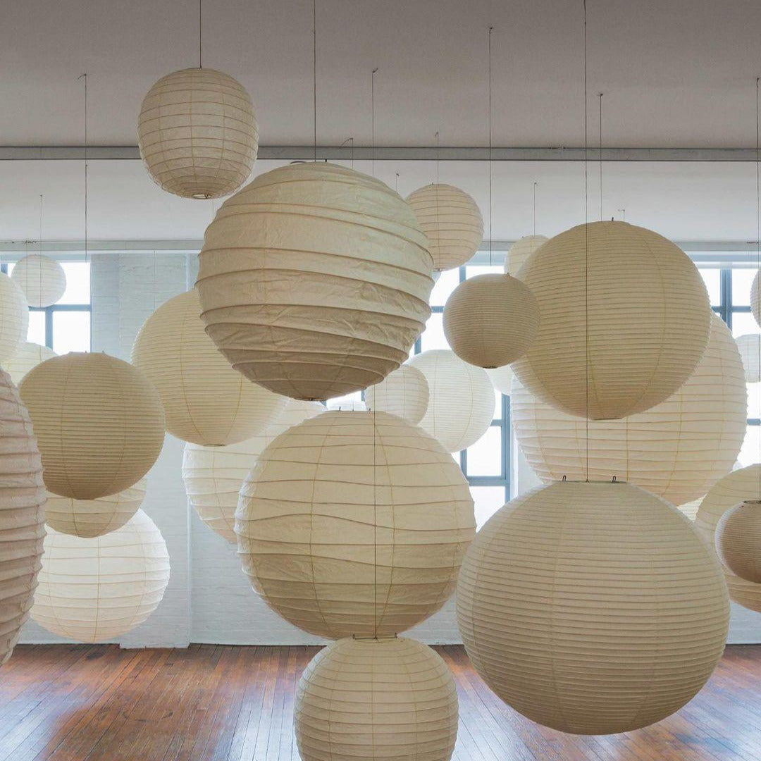 Ritta Japanese Paper Globe Pendant Light