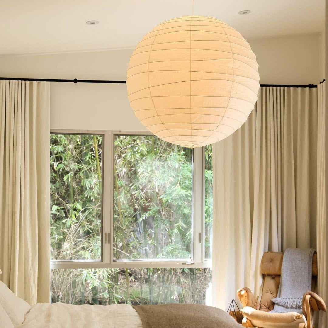 Ritta Japanese Paper Globe Pendant Light