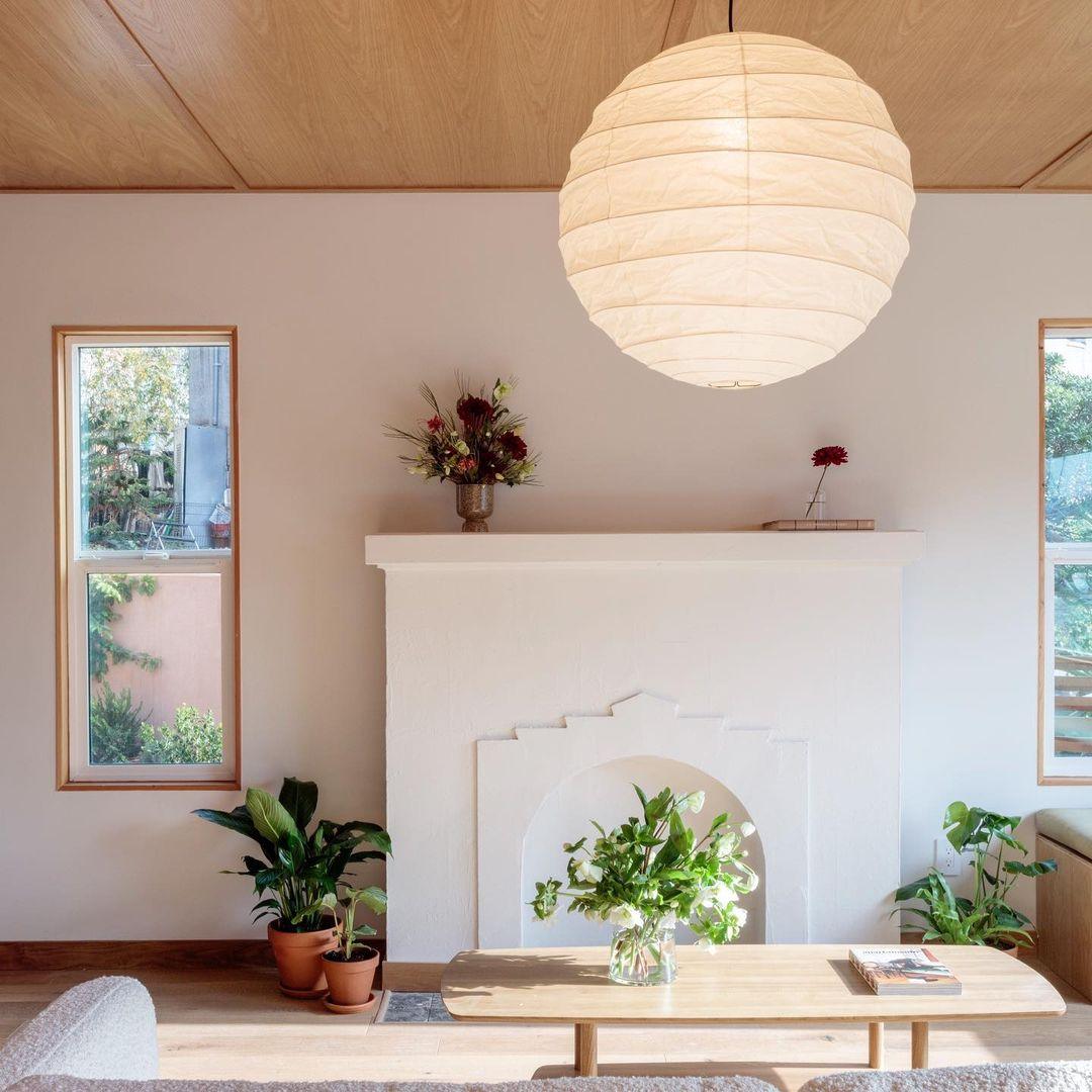 Ritta Japanese Paper Globe Pendant Light