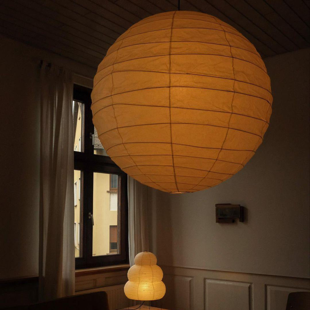 Ritta Japanese Paper Globe Pendant Light