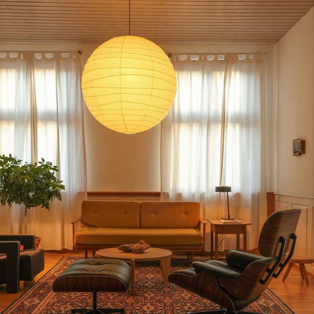 Ritta Japanese Paper Globe Pendant Light