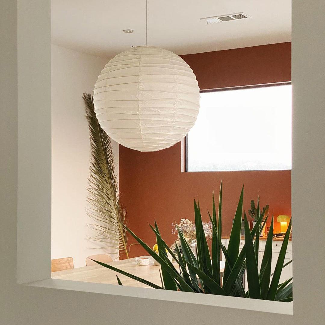 Ritta Japanese Paper Globe Pendant Light