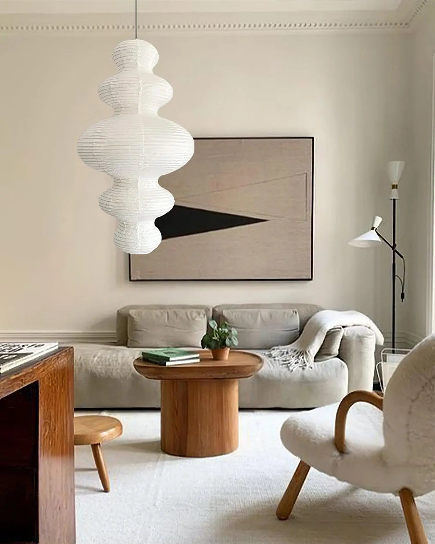 Vivain Paper Traditional Pendant Lamp - Letslighting