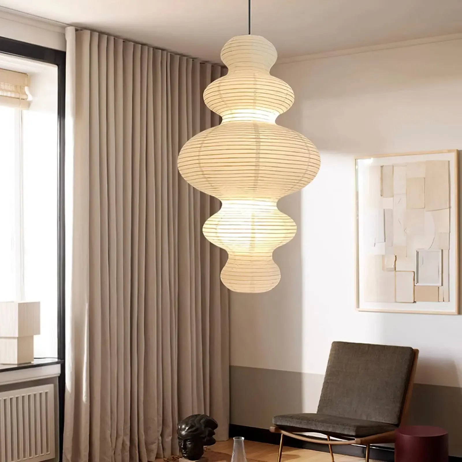 Vivain Paper Traditional Pendant Lamp - Letslighting