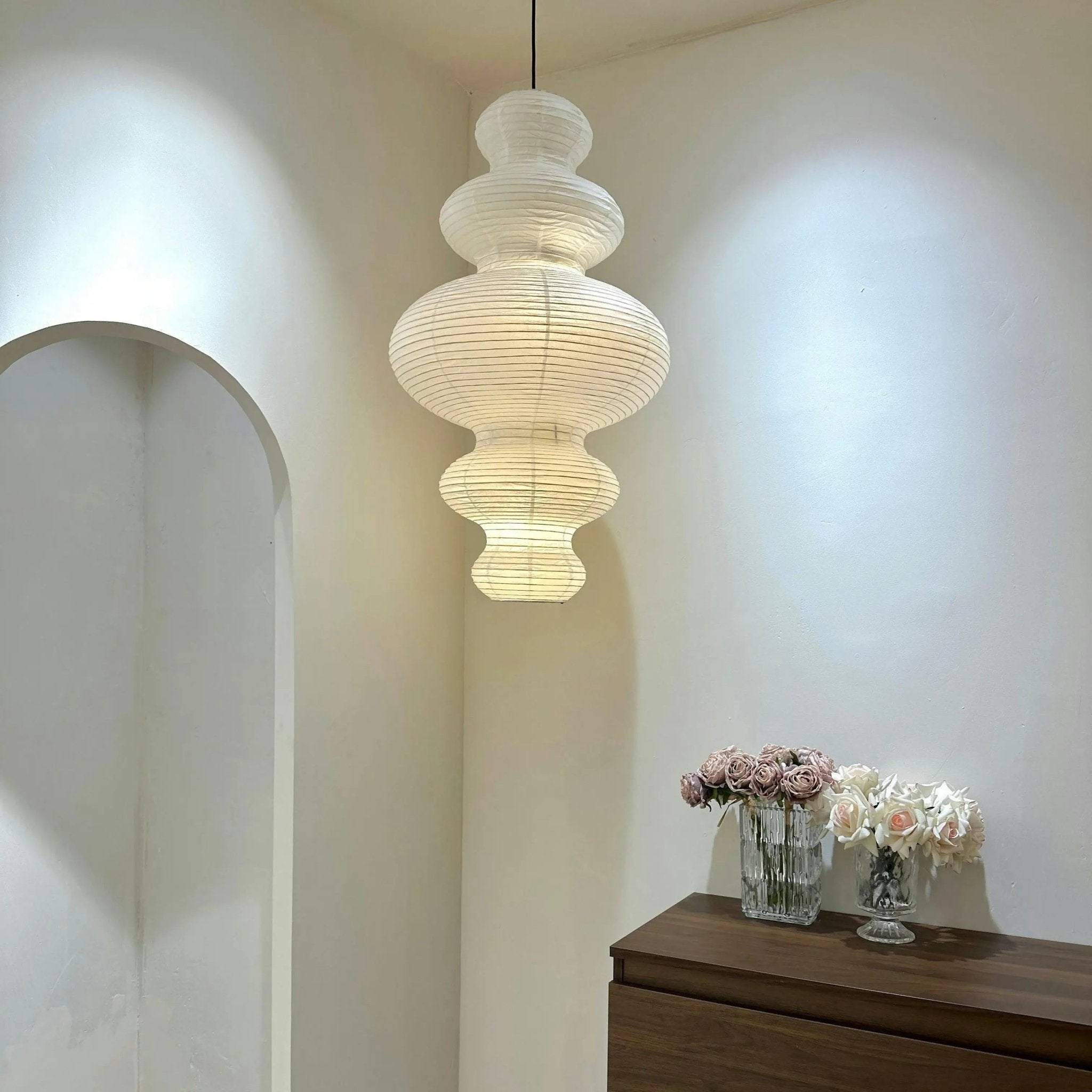 Vivain Paper Traditional Pendant Lamp - Letslighting