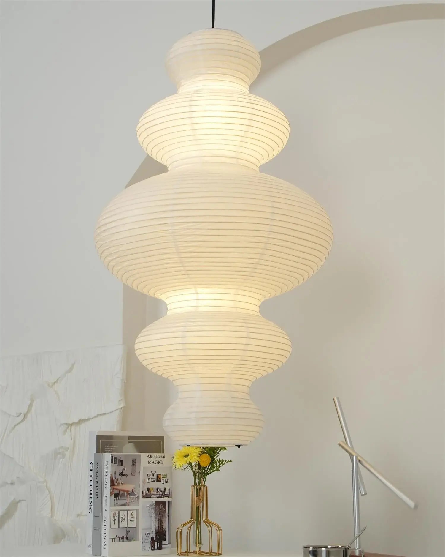 Vivain Paper Traditional Pendant Lamp - Letslighting