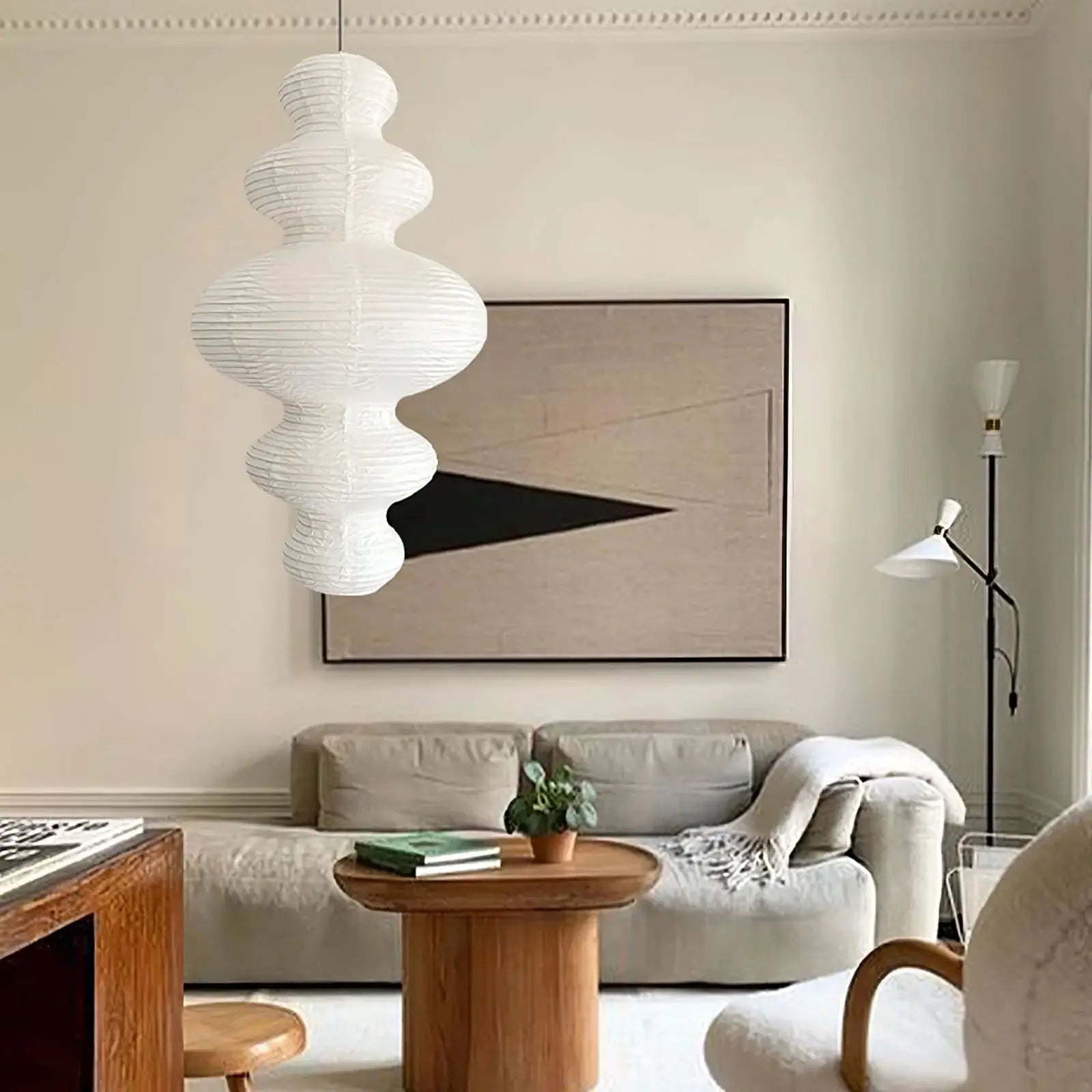 Vivain Paper Traditional Pendant Lamp - Letslighting