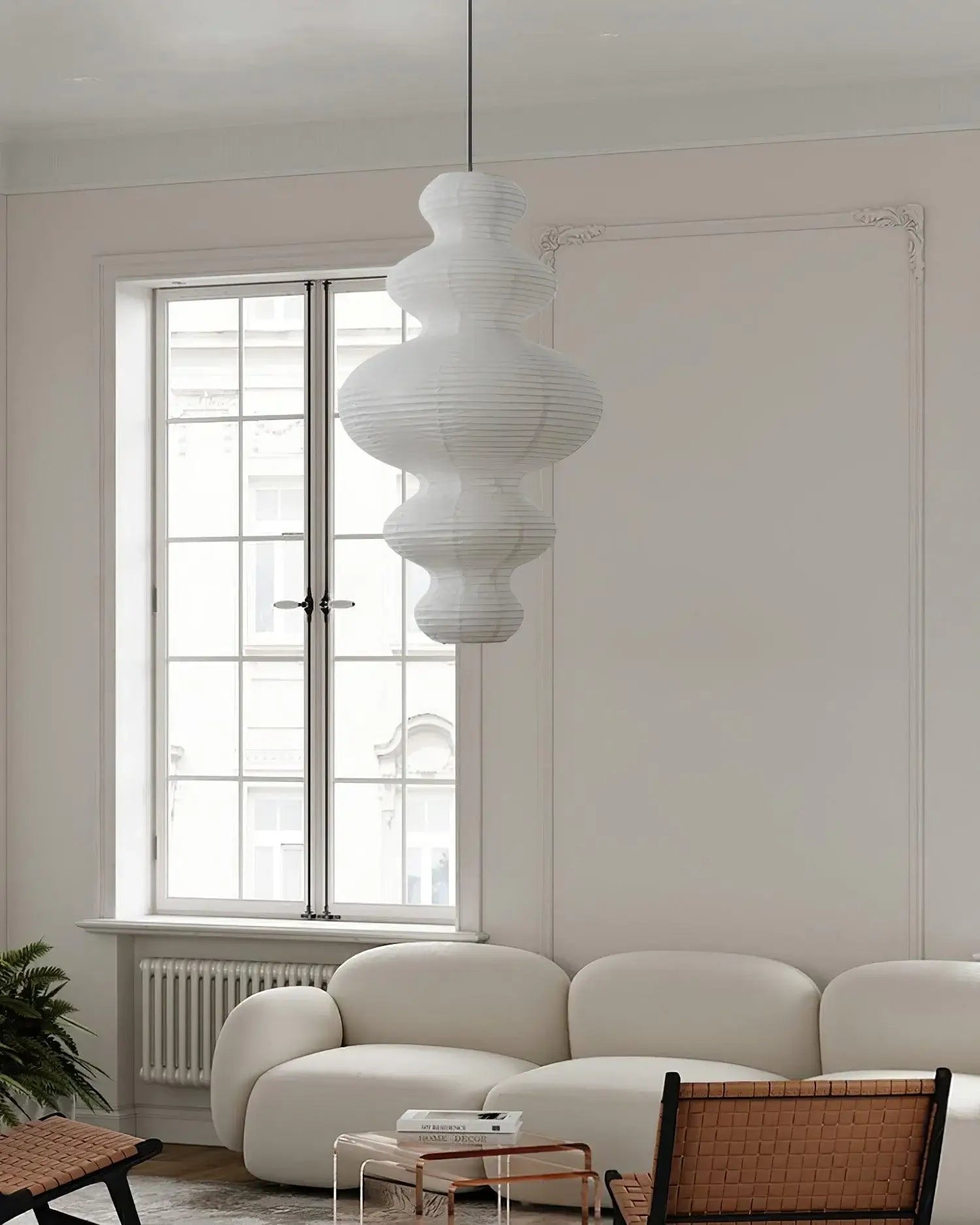 Vivain Paper Traditional Pendant Lamp - Letslighting